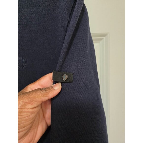 Ben Sherman Men's Navy Pullover Hoodie Front Kangaroo Pocket Size S - Picture 6 of 11